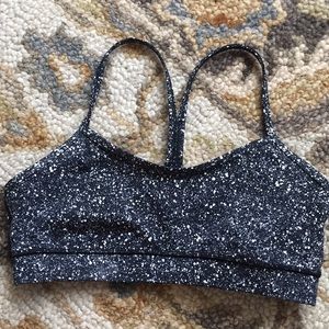 Black and White Lululemon Sports Bra